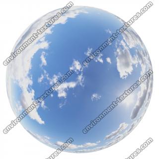 HDRi Skydome of Blue Clouded Sky 16K